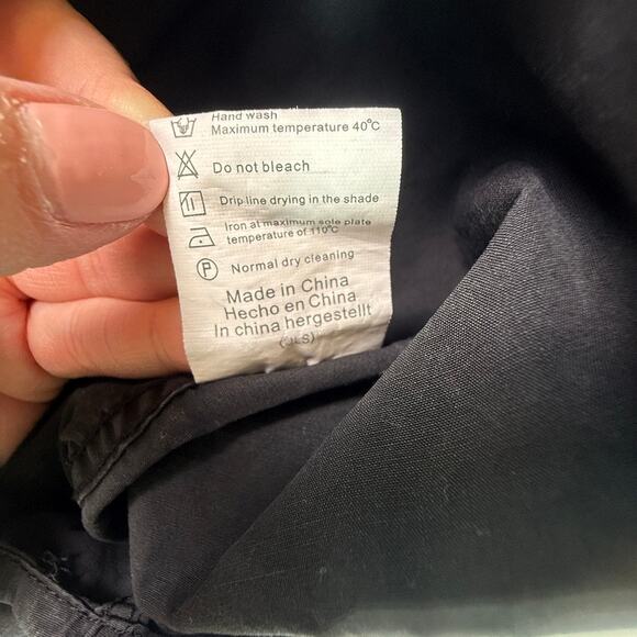 Coofandy Western Cowboy Shirt Black Blue Rose Embroidered Long Sleeve XX Large - Picture 11 of 16